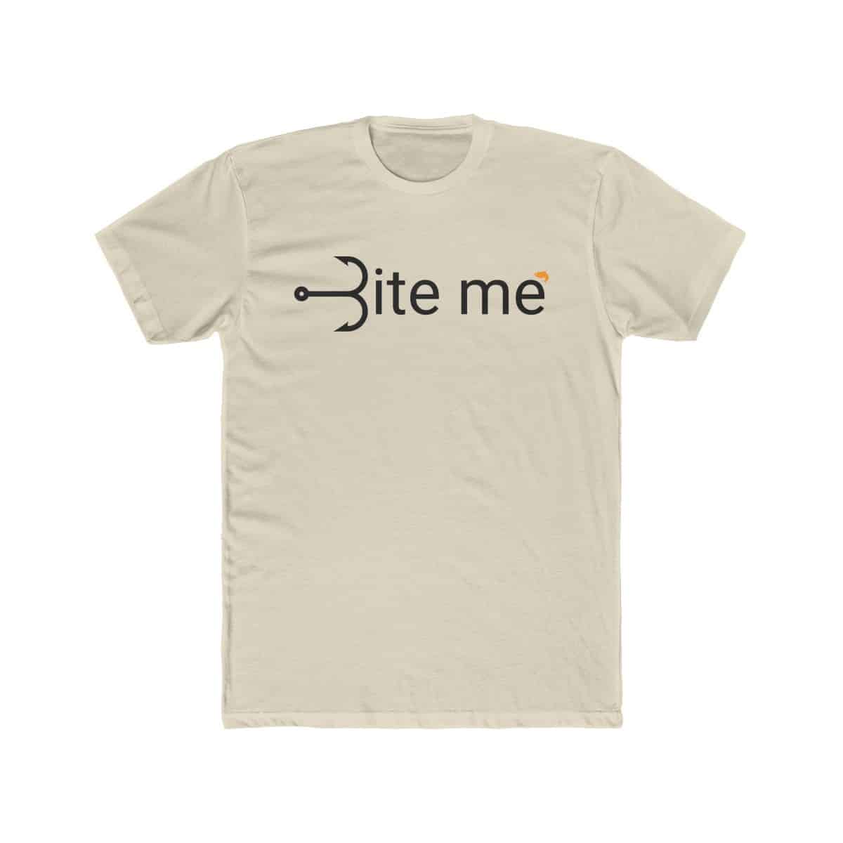 Men's Bite Me Fish Cotton Crew Tee - Image 5