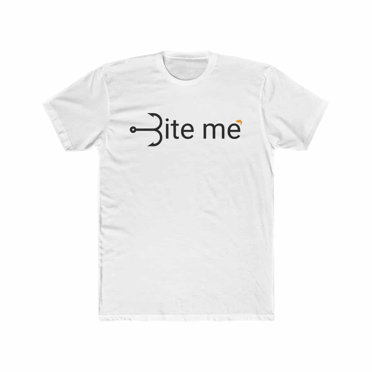 Men's Bite Me Fish Cotton Crew Tee
