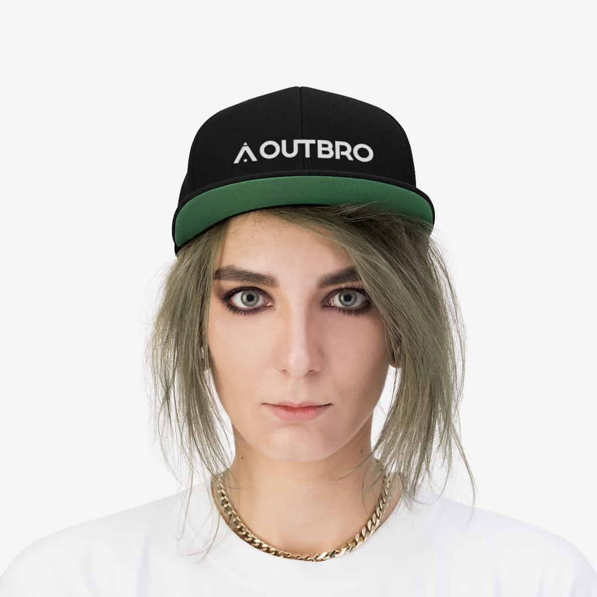 OUTBRO Unisex Flat Bill Hat - Image 3
