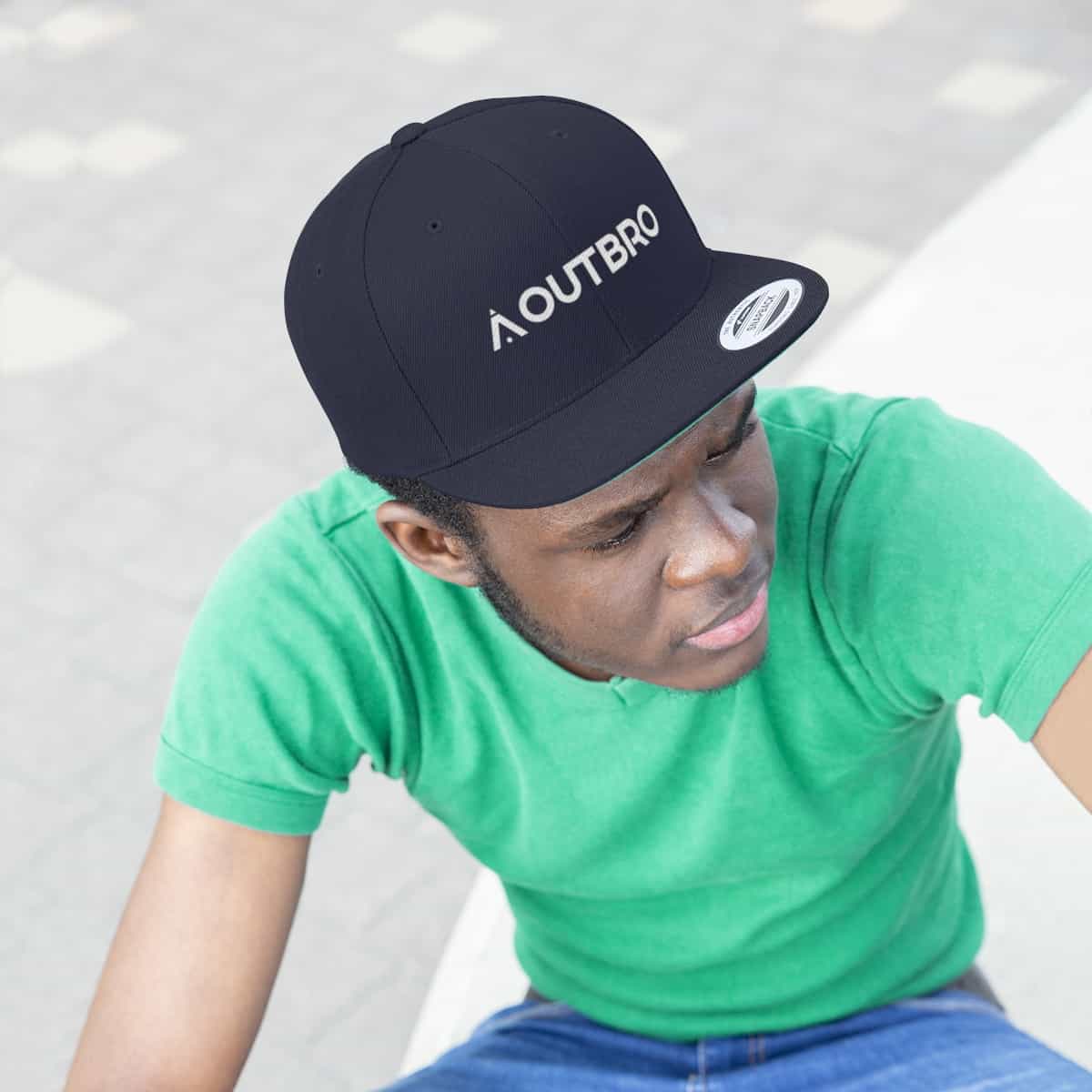 OUTBRO Unisex Flat Bill Hat - Image 8