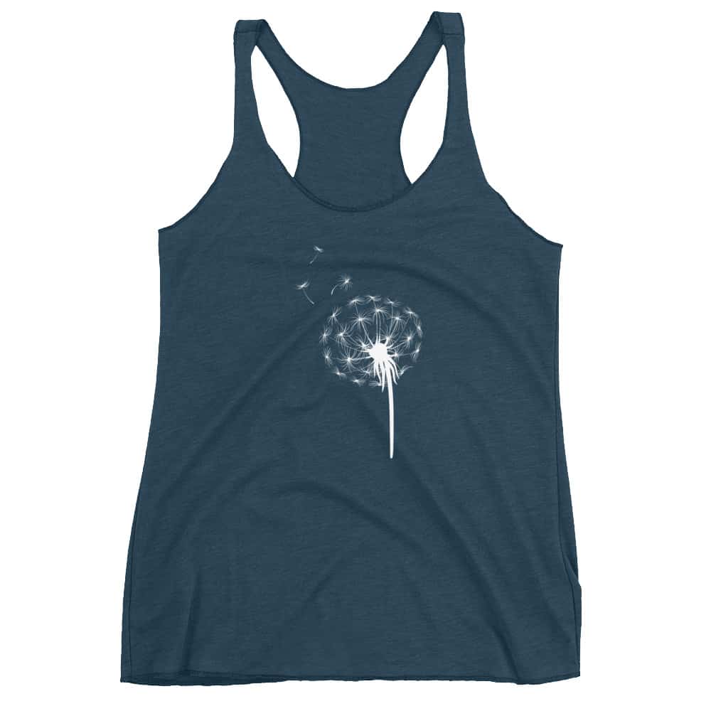 Women’s Fine & Dandelion Racerback Tank - Image 4