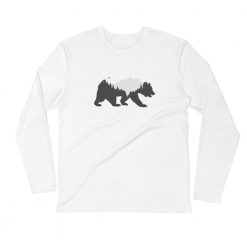 Men’s Nature Bear Long-Sleeve Fitted Crew